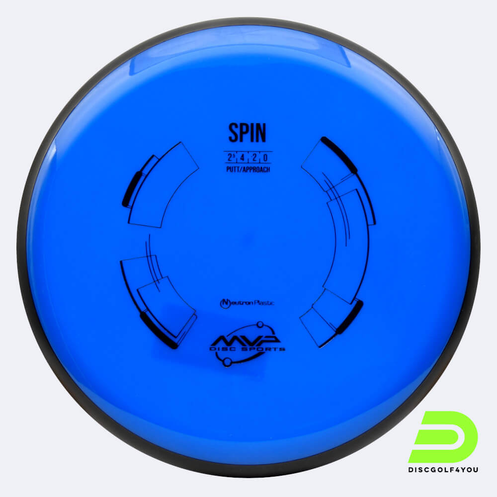 MVP Spin in blue, neutron plastic MVP Spin in blue, neutron plastic