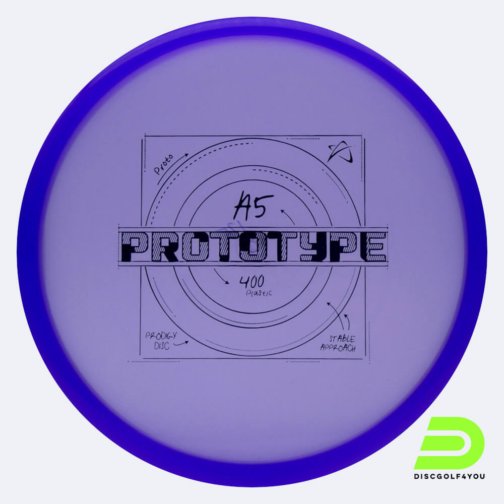 Prodigy A5 in purple, 400 plastic and prototype effect Prodigy A5 in purple, 400 plastic and prototype effect