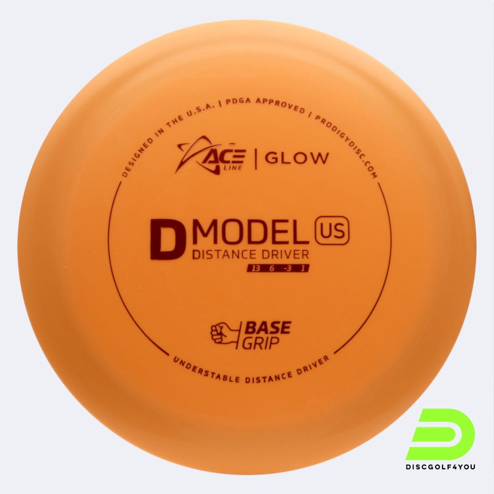 prodigy ace line d us in orange, im basegrip glow kunststoff und glow spezialeffekt Prodigy ACE Line D US in orange, im BaseGrip GLOW Kunststoff und glow Spezialeffekt