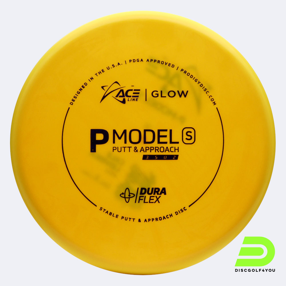 Prodigy Ace Line P S in yellow, duraflex glow plastic and glow effect Prodigy Ace Line P S in yellow, duraflex glow plastic and glow effect