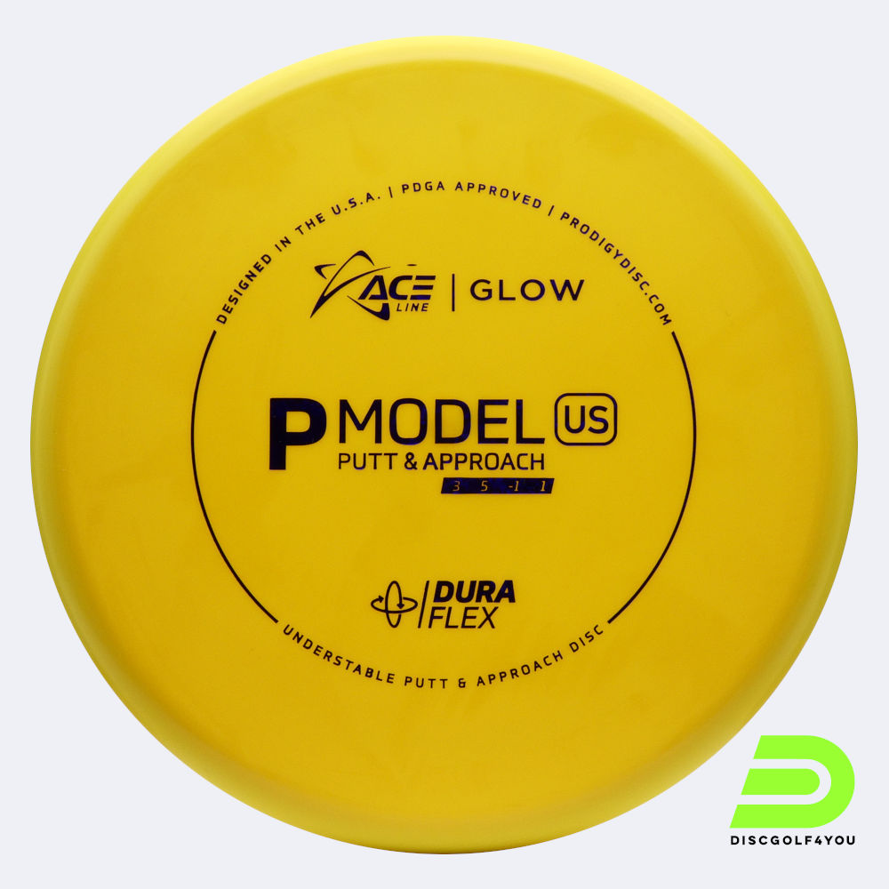 Prodigy Ace Line P US in yellow, duraflex glow plastic and glow effect Prodigy Ace Line P US in yellow, duraflex glow plastic and glow effect