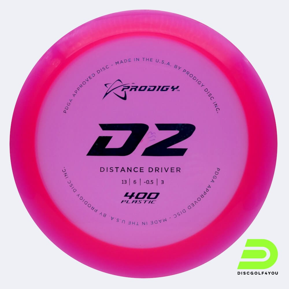 Prodigy D2 in pink, 400 plastic Prodigy D2 in pink, 400 plastic