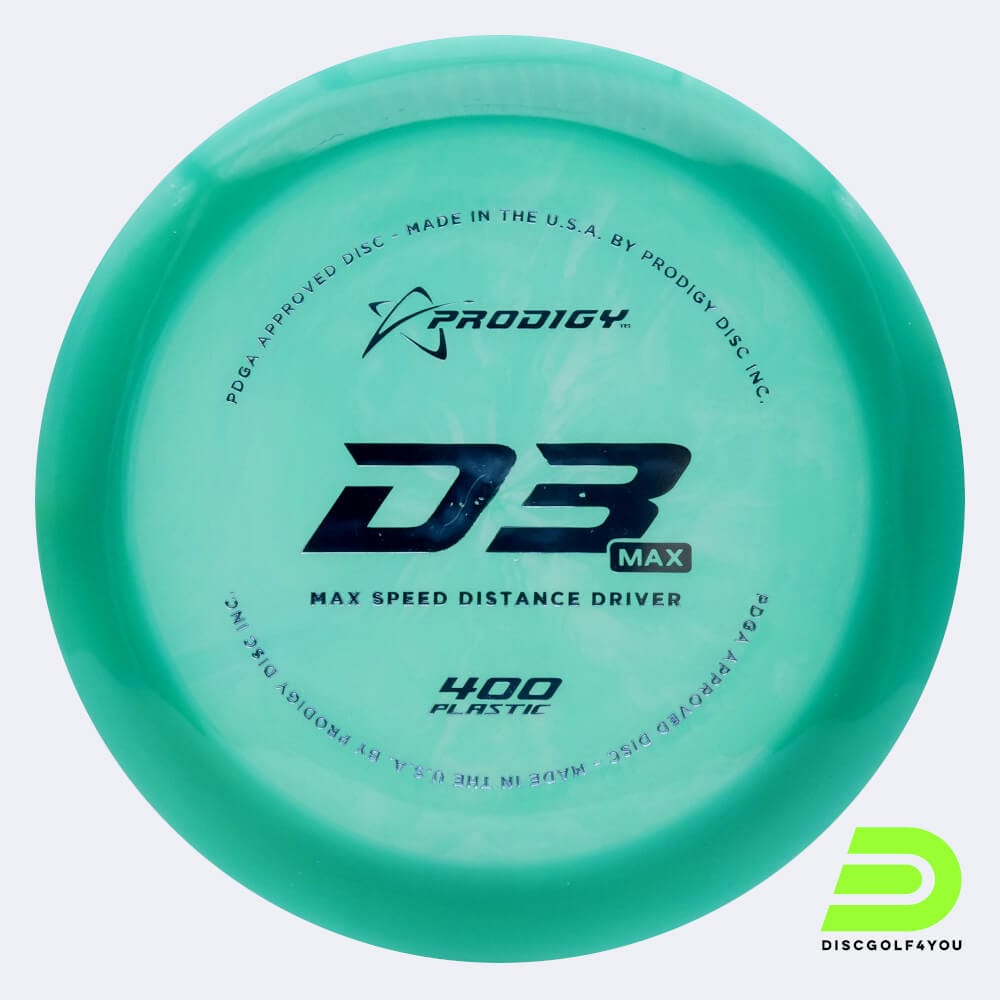 Prodigy D3 MAX in turquoise, 400 plastic Prodigy D3 MAX in turquoise, 400 plastic