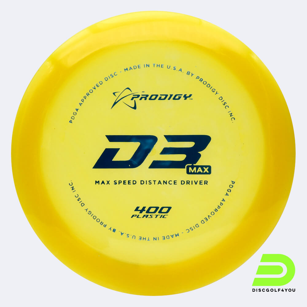 Prodigy D3 MAX in yellow, 400 plastic Prodigy D3 MAX in yellow, 400 plastic