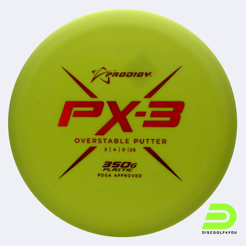 Prodigy PX-3 in yellow, 350g plastic Prodigy PX-3 in yellow, 350g plastic