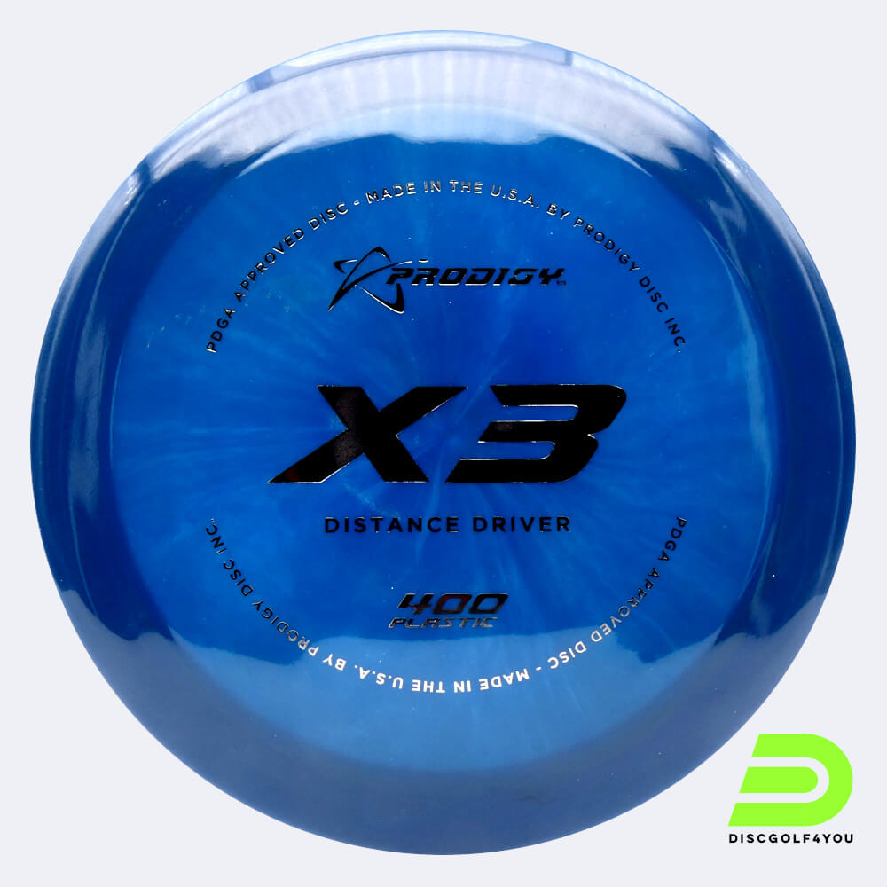 Prodigy X3 in blue, 400 plastic Prodigy X3 in blue, 400 plastic