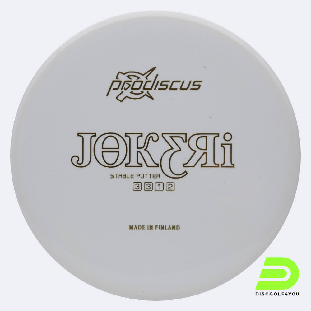 Prodiscus Jokeri in white, ultrium plastic Prodiscus Jokeri in white, ultrium plastic