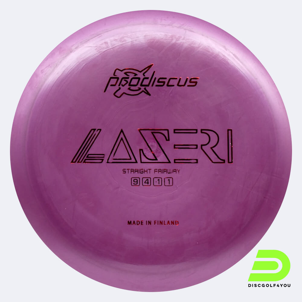 Prodiscus Laseri in purple, platinium plastic Prodiscus Laseri in purple, platinium plastic