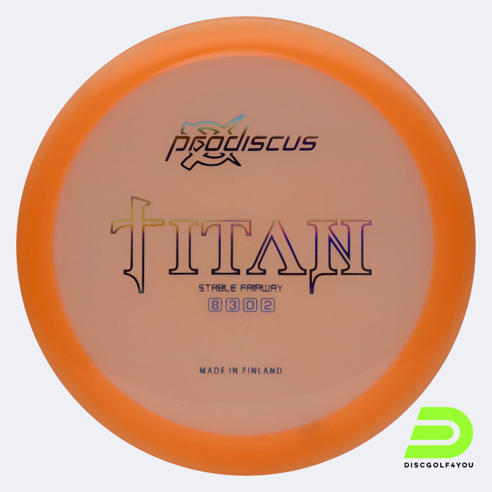 prodiscus titan in orange, im premium kunststoff und ohne spezialeffekt Prodiscus Titan in orange, im Premium Kunststoff und ohne Spezialeffekt