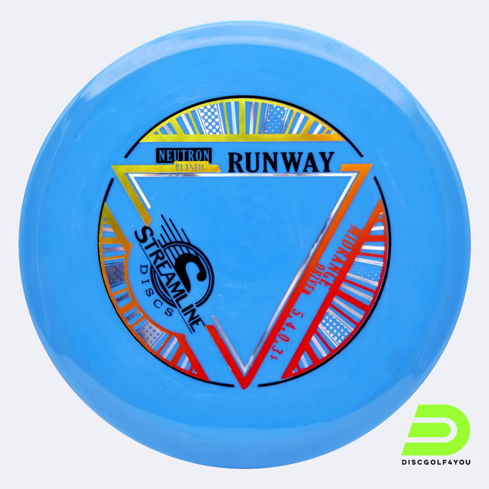 Streamline Runway in blue, neutron plastic Streamline Runway in blue, neutron plastic