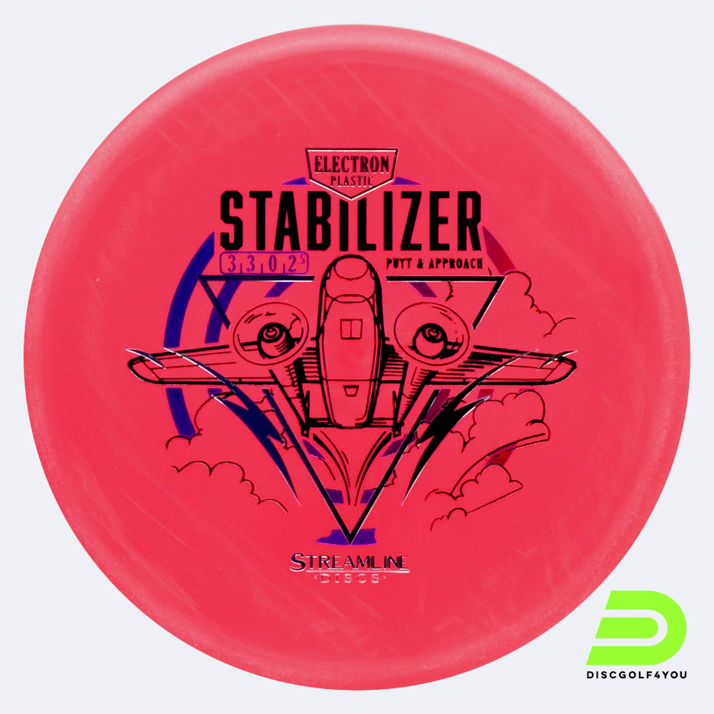 Streamline Stabilizer in red, electron plastic Streamline Stabilizer in red, electron plastic
