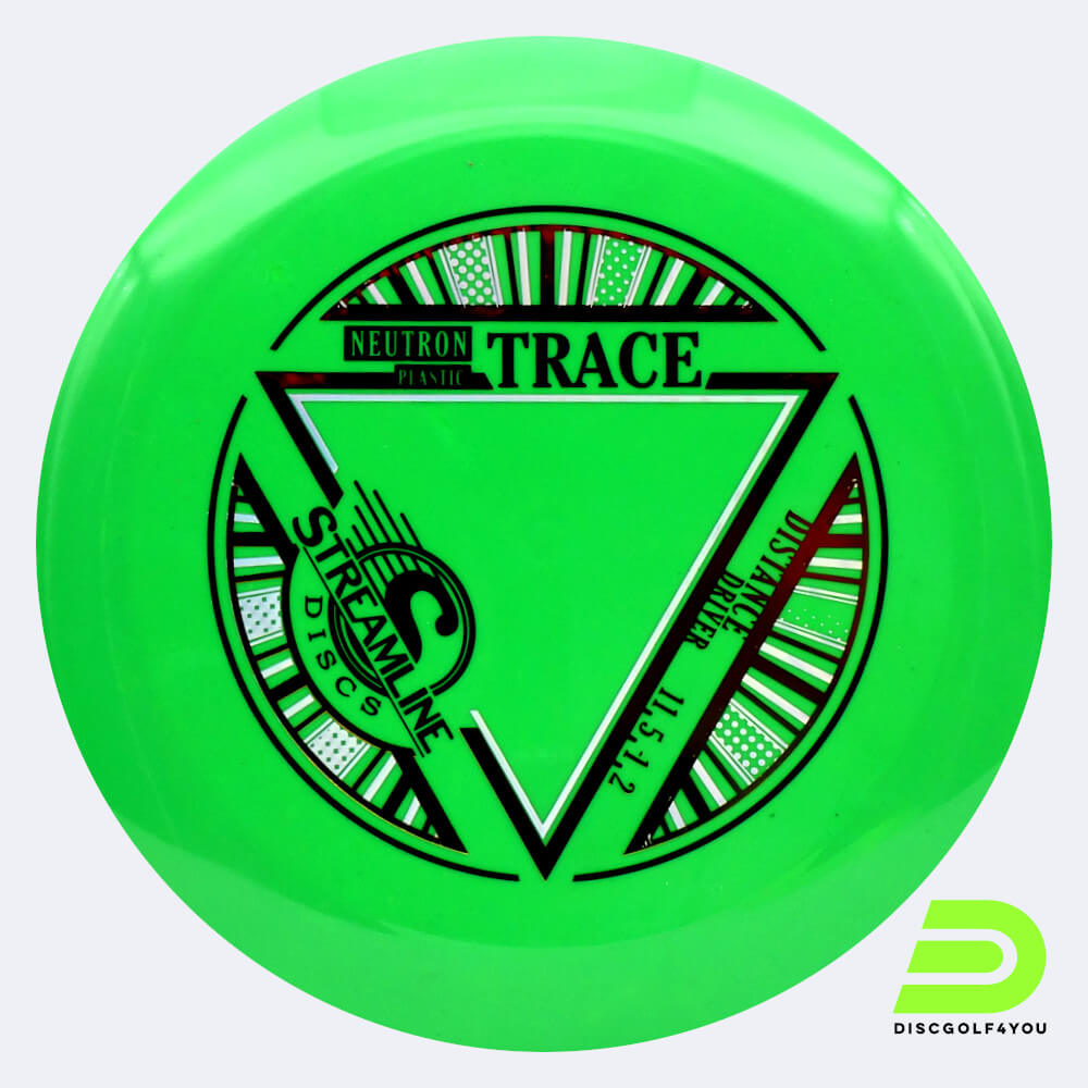 Streamline Trace in green, neutron plastic Streamline Trace in green, neutron plastic