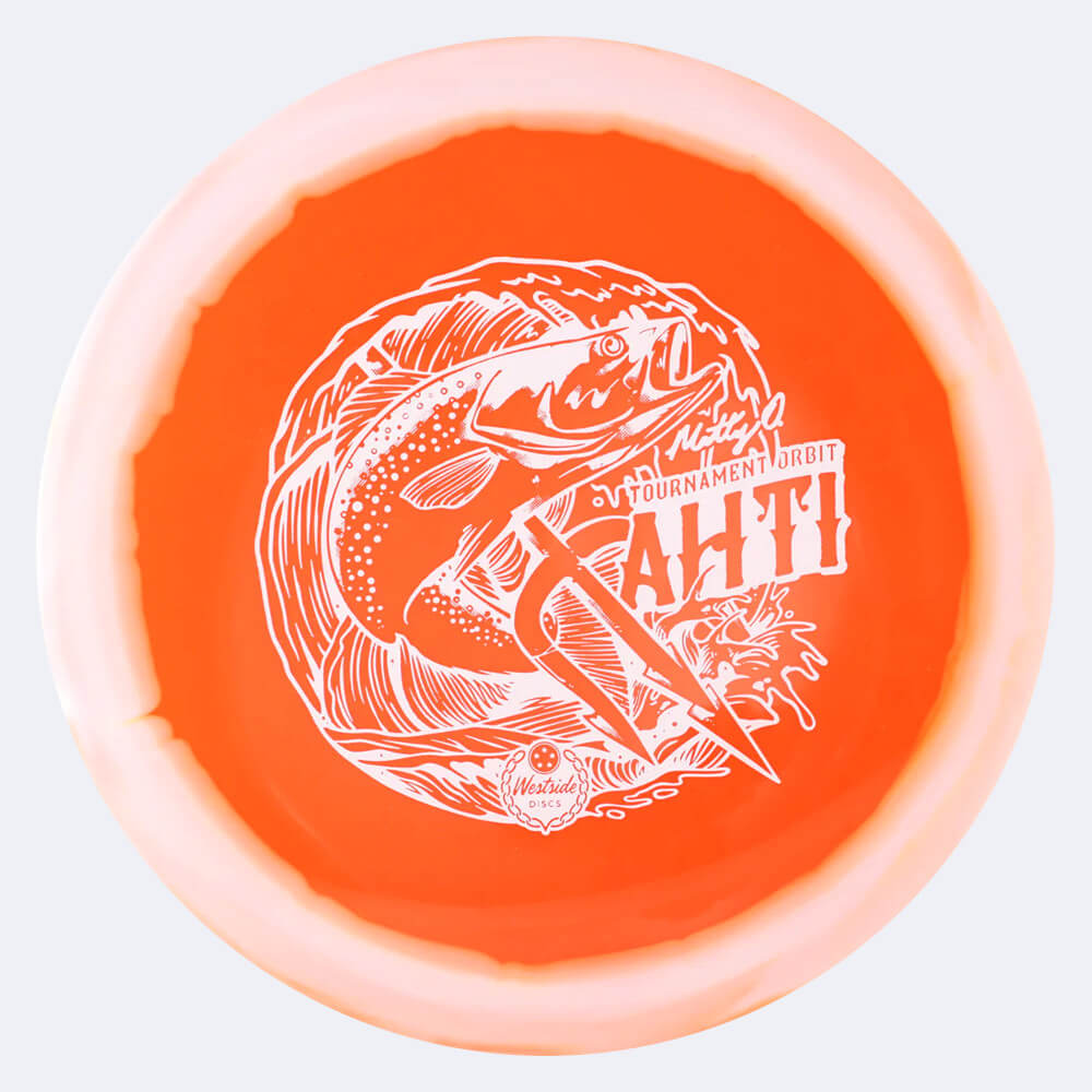 Westside Ahti in white-orange, tournament orbit plastic Westside Ahti in white-orange, tournament orbit plastic