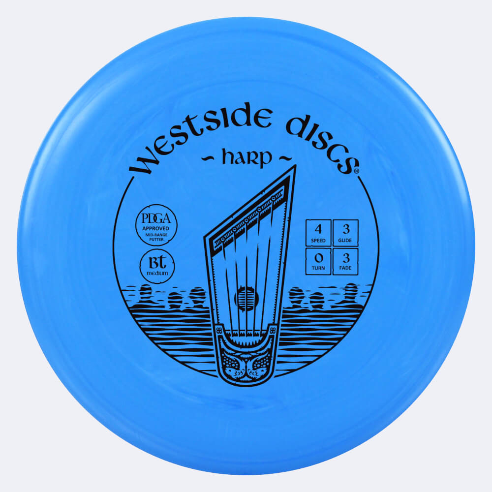 Westside Harp in blue, bt medium plastic Westside Harp in blue, bt medium plastic