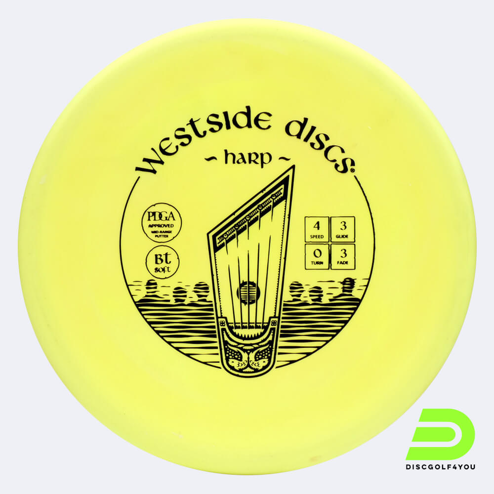Westside Harp in yellow, bt soft plastic Westside Harp in yellow, bt soft plastic