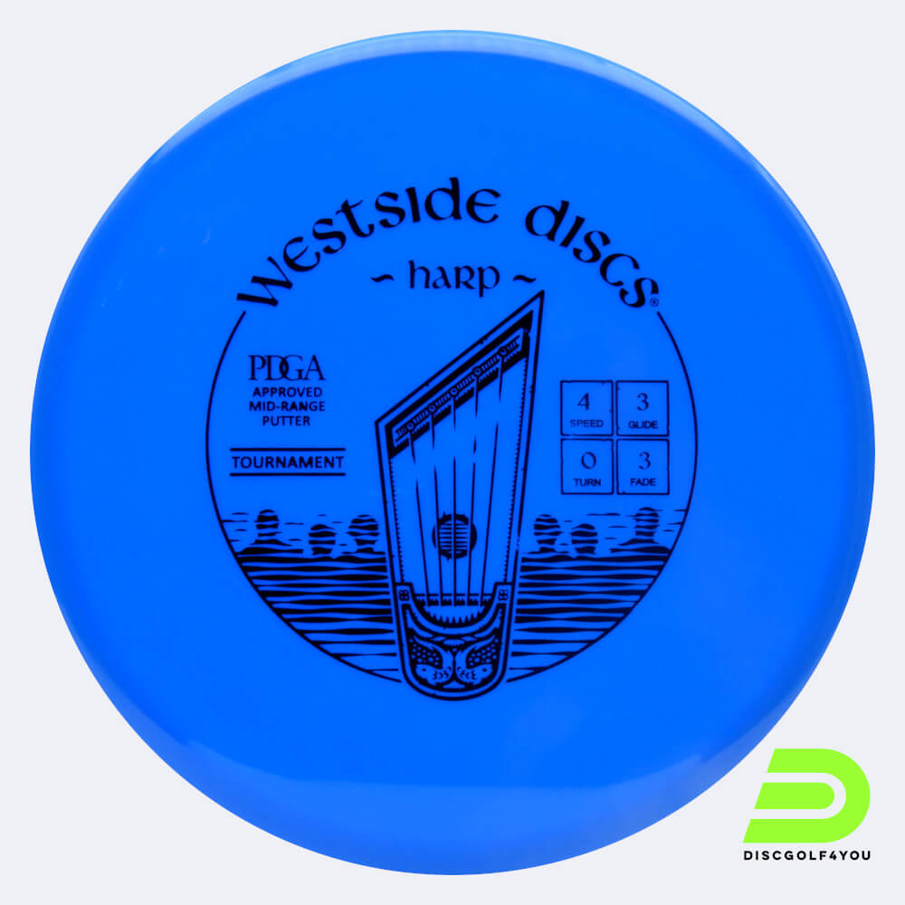 Westside Harp in blue, tournament plastic Westside Harp in blue, tournament plastic