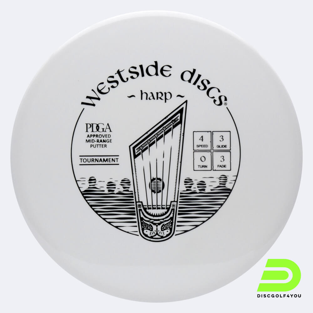 Westside Harp in white, tournament plastic Westside Harp in white, tournament plastic