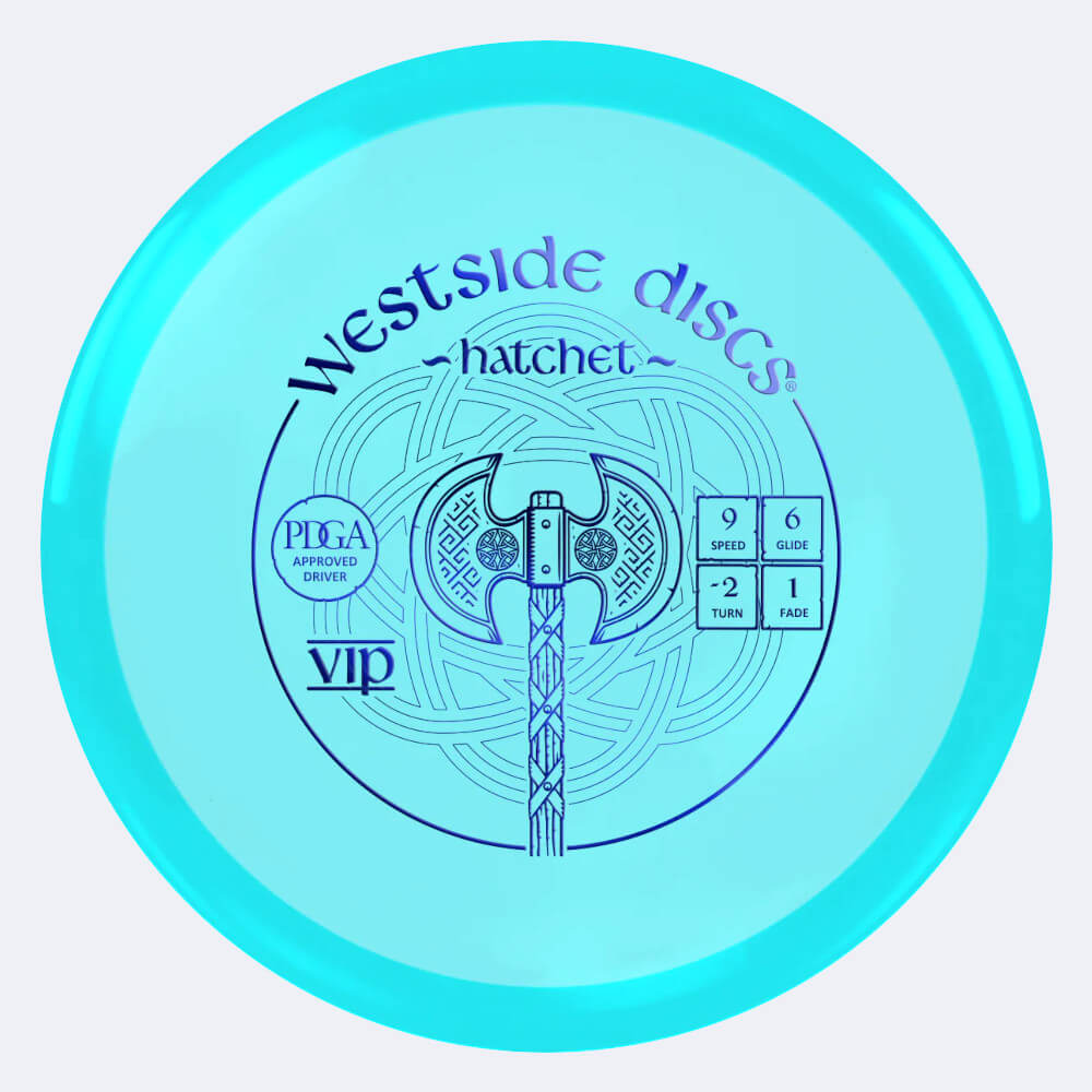 Westside Hatchet in turquoise, vip plastic Westside Hatchet in turquoise, vip plastic