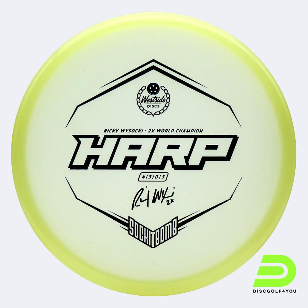 Westside Sockibomb Harp in white, vip-x moonshine plastic and glow effect Westside Sockibomb Harp in white, vip-x moonshine plastic and glow effect