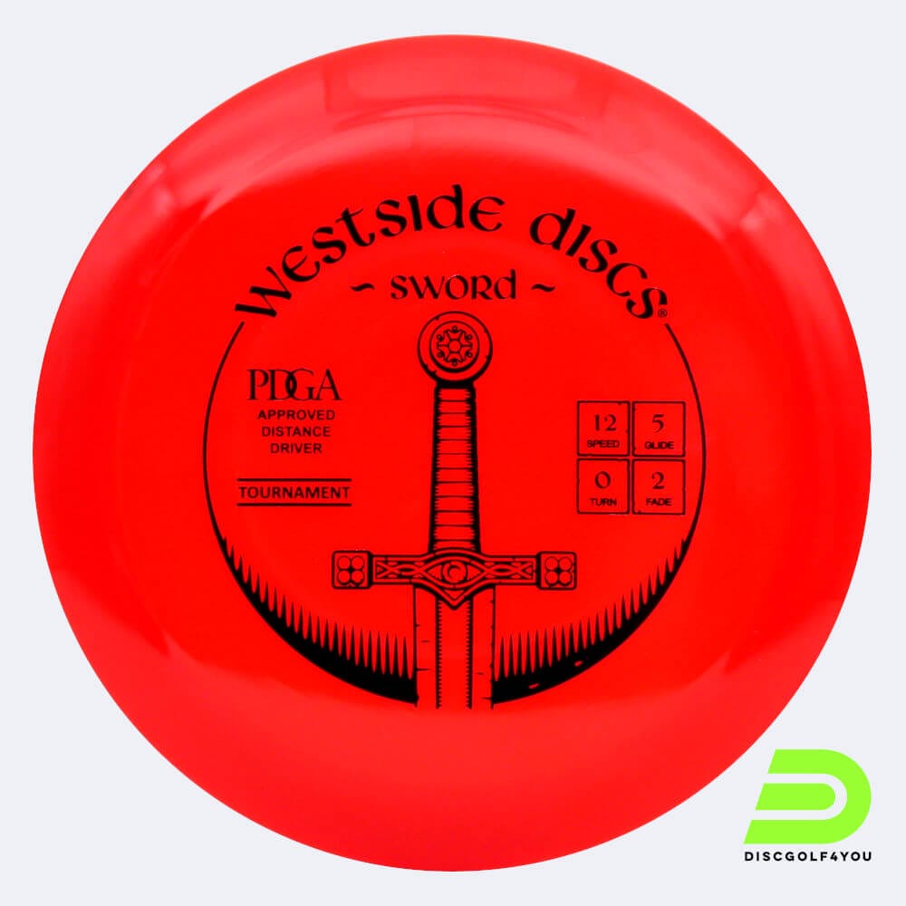 Westside Sword in red, tournament plastic Westside Sword in red, tournament plastic